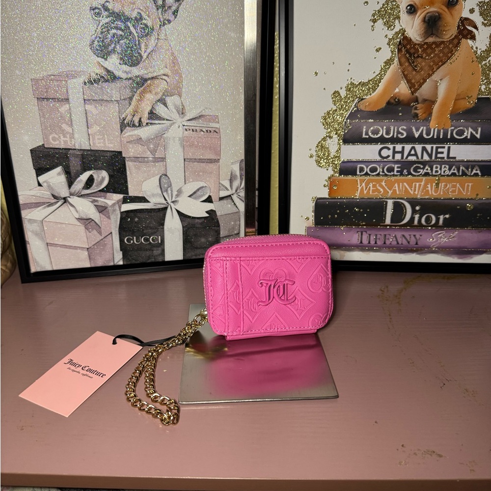 Juicy Couture Pink Wallet with Logo